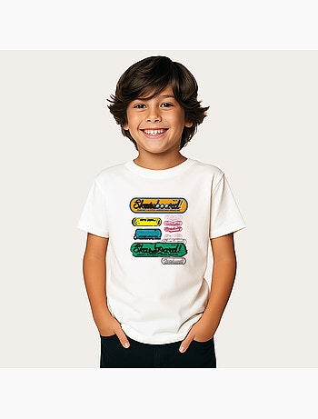 Camiseta infantil SKATEBOARD! MAGAZINE MORE STATIC