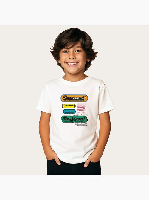 Camiseta infantil SKATEBOARD! MAGAZINE MORE STATIC - Kiabi Camiseta infantil SKATEBOARD! MAGAZINE MORE STATIC - Kiabi