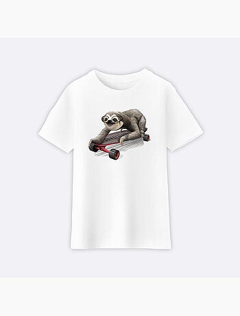 Camiseta infantil SKATEBOARD SLOTH