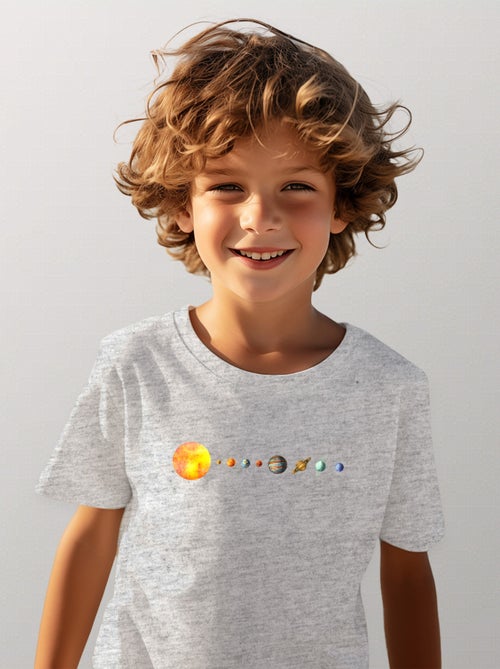 Camiseta infantil SOLAR SYSTEM - Kiabi