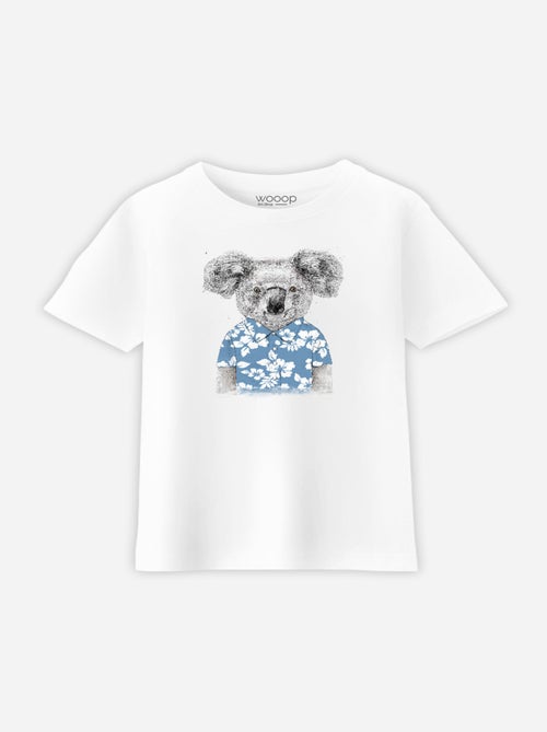 Camiseta infantil SUMMER KOALA BLUE - Kiabi