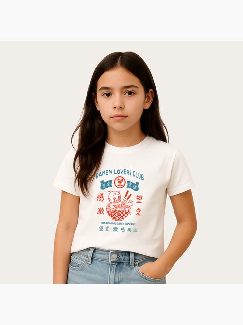 Camiseta infantil TORC RAMEN LOVERS CLUB BLUE RED - Kiabi