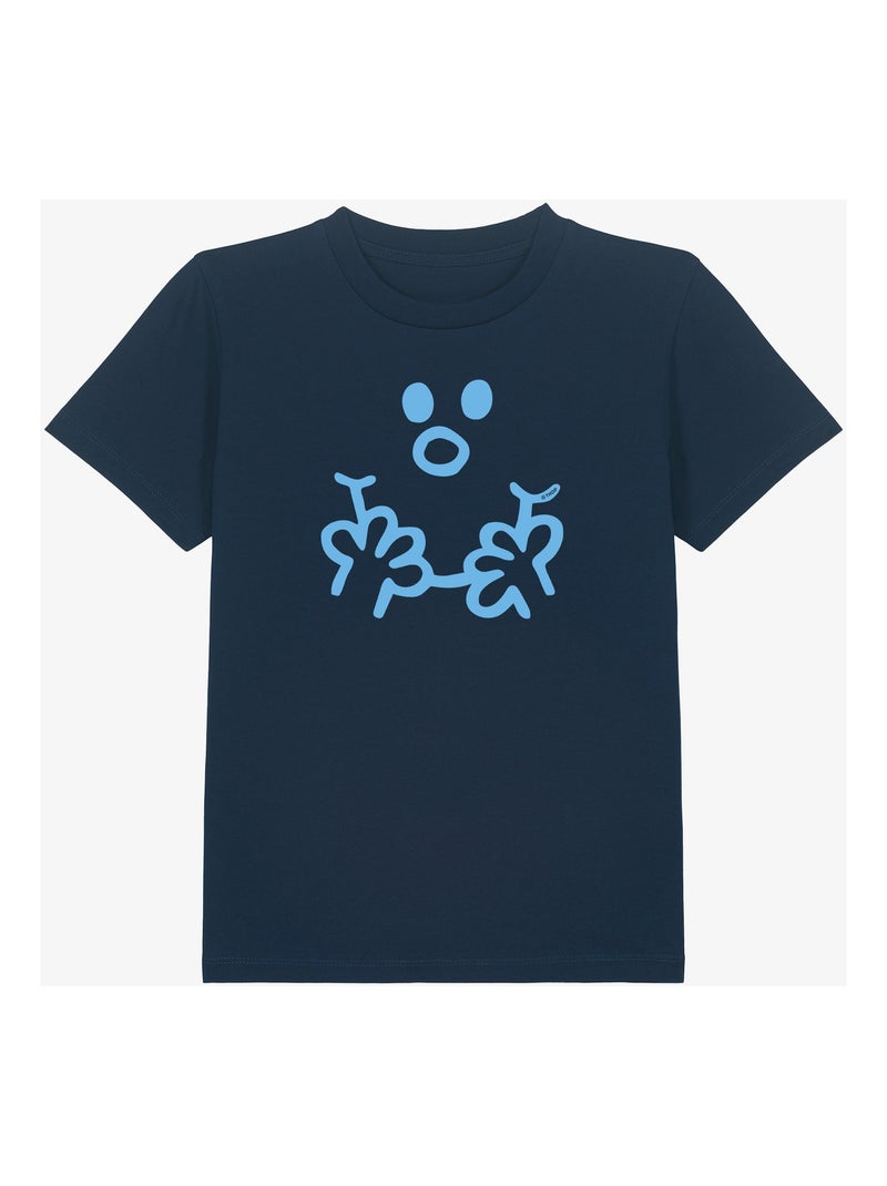 Camiseta infantil VISAGE MONSIEUR Azul marino - Kiabi