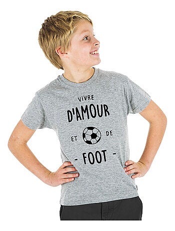 Camiseta infantil VIVRE D'AMOUR ET DE FOOT