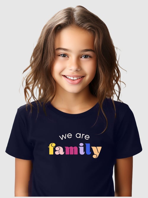 Camiseta infantil WE ARE FAMILY - Kiabi