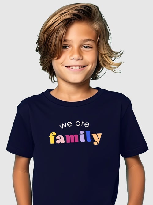 Camiseta infantil WE ARE FAMILY - Kiabi