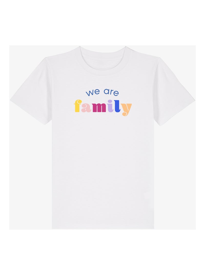 Camiseta infantil WE ARE FAMILY Blanco - Kiabi