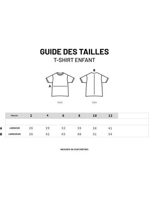 Camiseta infantil WE ARE FAMILY COEUR - Kiabi