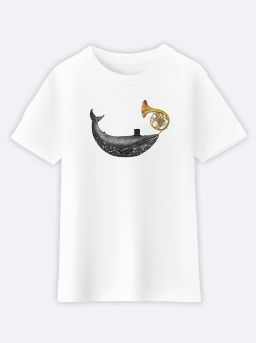 Camiseta infantil WHALE SONG - Kiabi