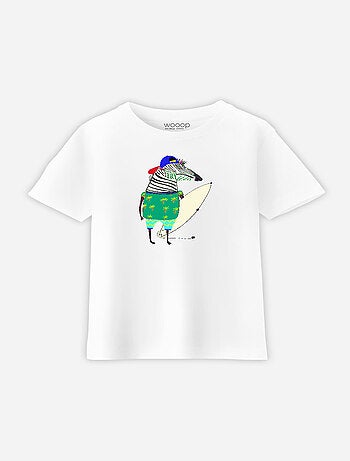 Camiseta infantil ZEBRA SURFER