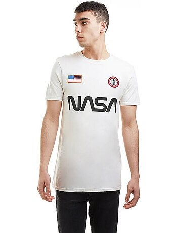 Camiseta insignia de algodón para hombre - nasa