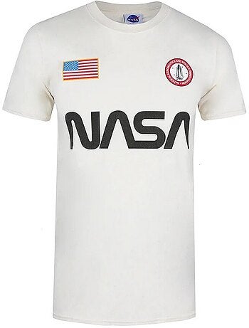 Camiseta insignia de algodón para hombre - nasa