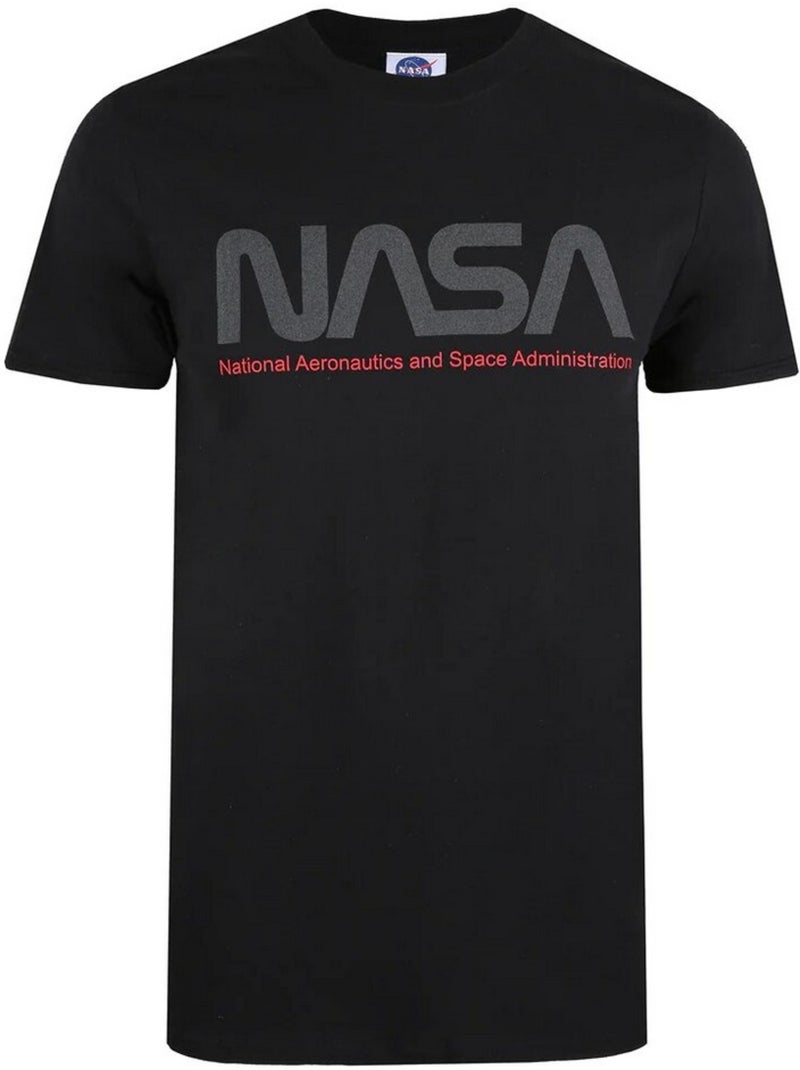 Camiseta insignia para hombre - nasa Negro - Kiabi