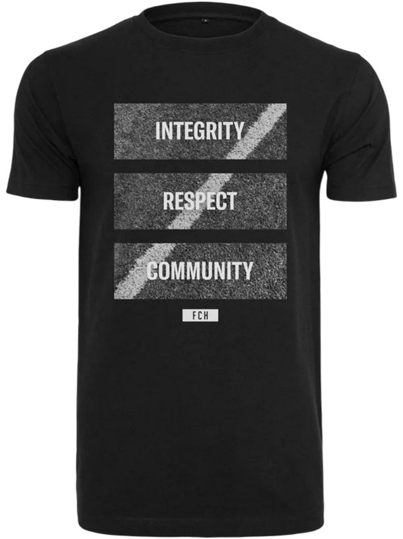Camiseta integrity respect community para hombre - merchcode Negro - Kiabi
