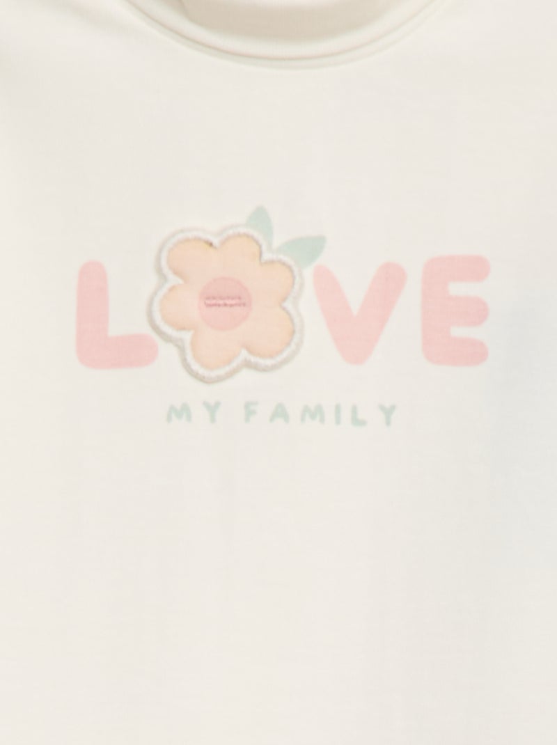 Camiseta interior animada con fantasía Blanco - Kiabi