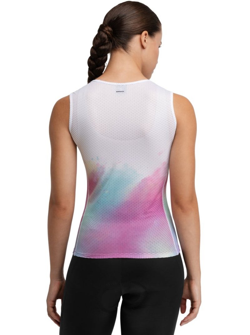 Camiseta interior ciclismo mujer ciclismo mujer droplet Blanco - Kiabi