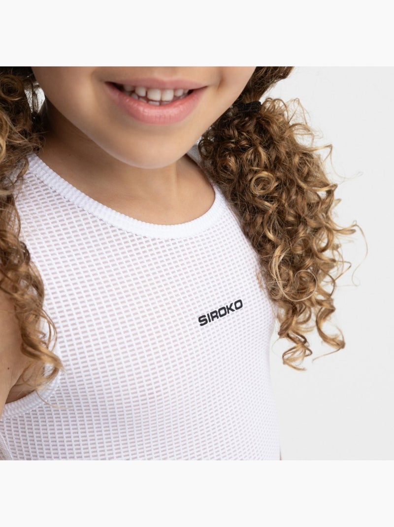 Camiseta interior ciclismo niña ciclismo niños y niñas k-core chat Blanco - Kiabi