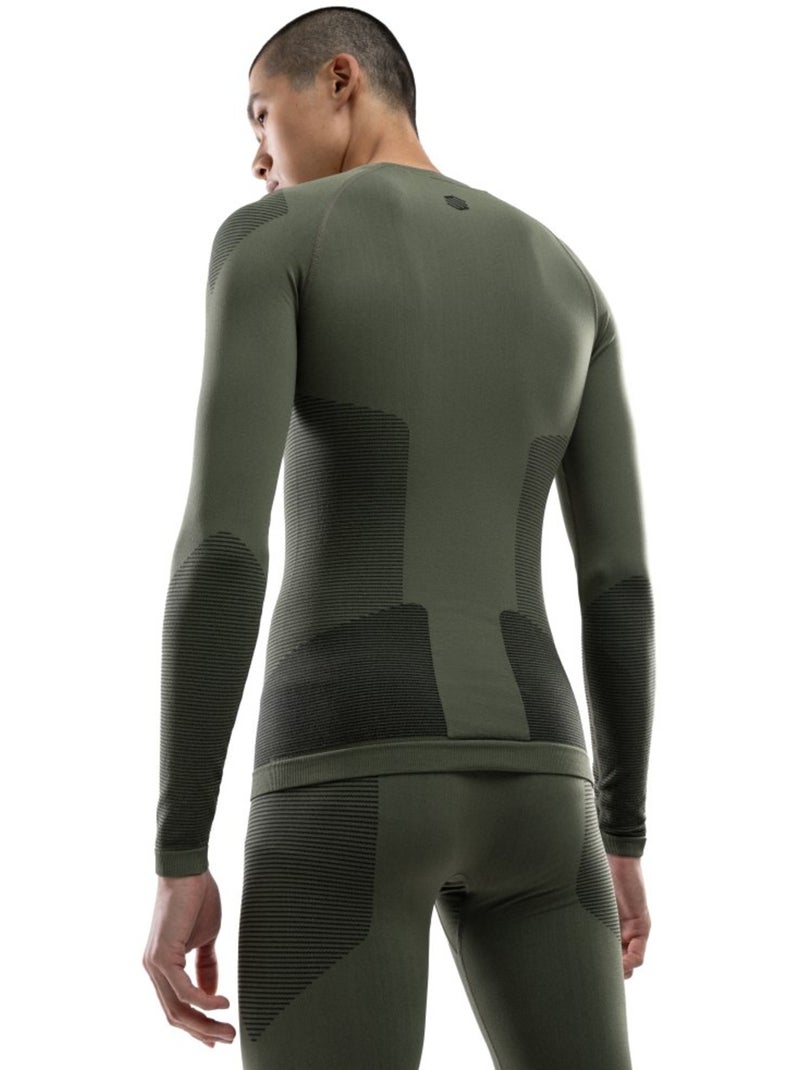 Camiseta interior compresiva de hombre esquí y nieve hombre pretzel Verde - Kiabi