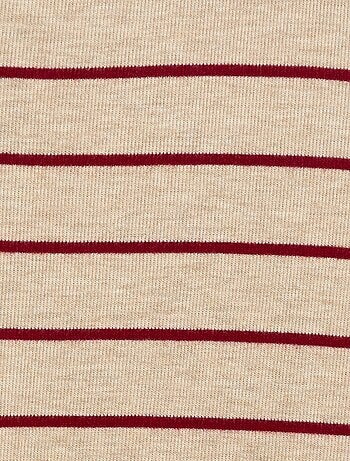 Camiseta interior con bordado en algodón liso