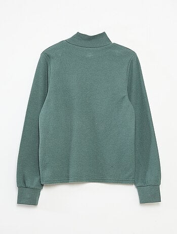 Camiseta interior con bordado en algodón liso