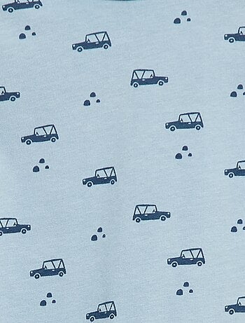 Camiseta interior con cuello alto y estampado