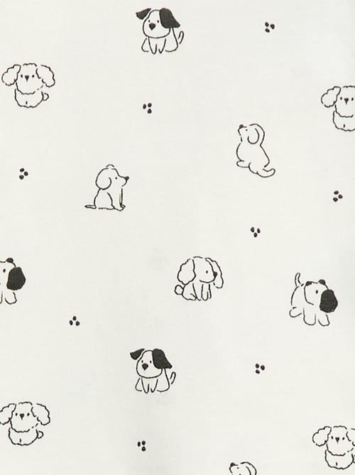 Camiseta interior con cuello alto y estampado - Kiabi