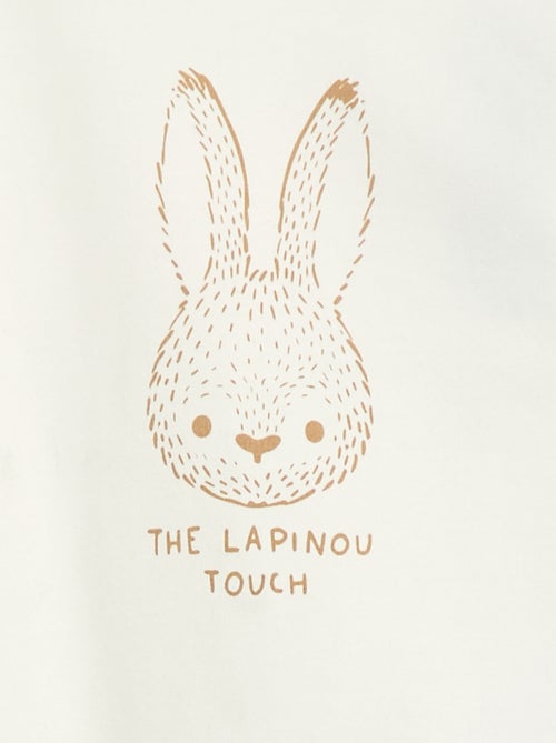 Camiseta interior con cuello alto y estampado - Kiabi