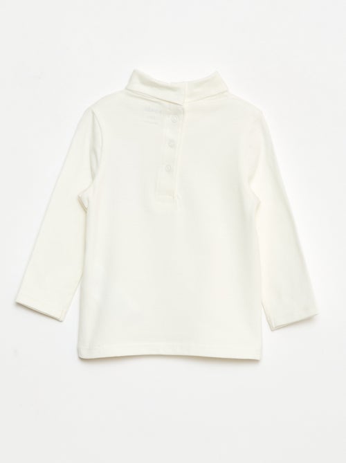 Camiseta interior con cuello alto y estampado - Kiabi