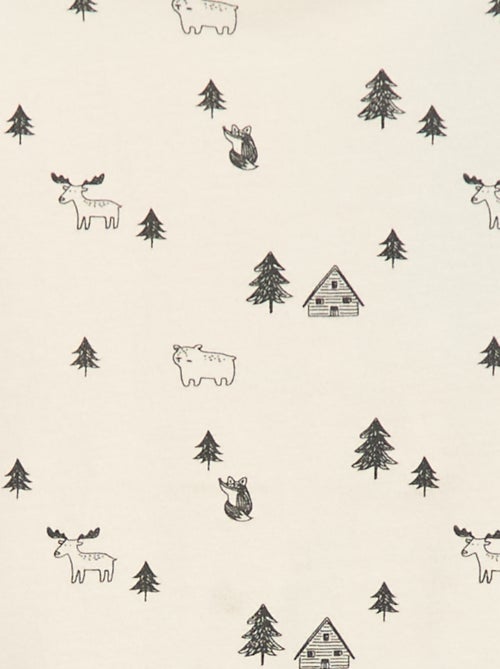 Camiseta interior con cuello alto y estampado - Kiabi