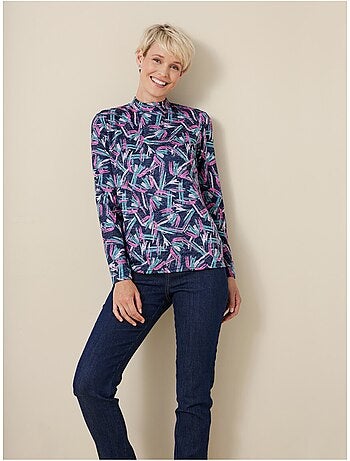 Camiseta interior corta y cálida con cuello alto. - Afibel