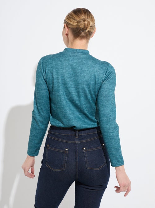 Camiseta interior corta y cálida con cuello alto. - Afibel - Kiabi
