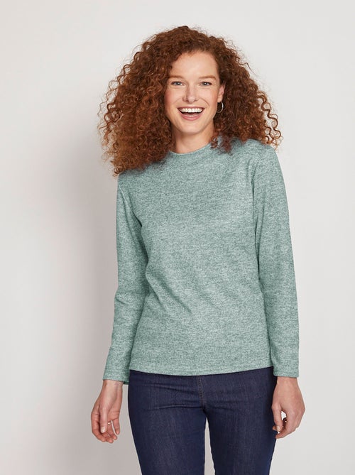 Camiseta interior corta y cálida con cuello alto. - Afibel - Kiabi