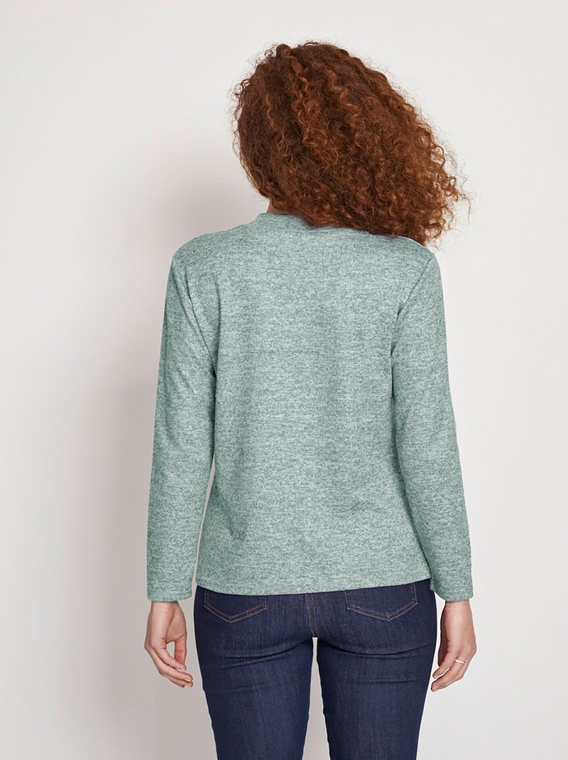 Camiseta interior corta y cálida con cuello alto. - Afibel Verde - Kiabi