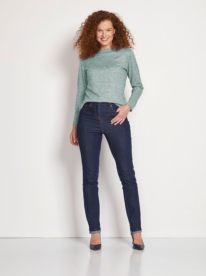 Camiseta interior corta y cálida con cuello alto. - Afibel Verde - Kiabi