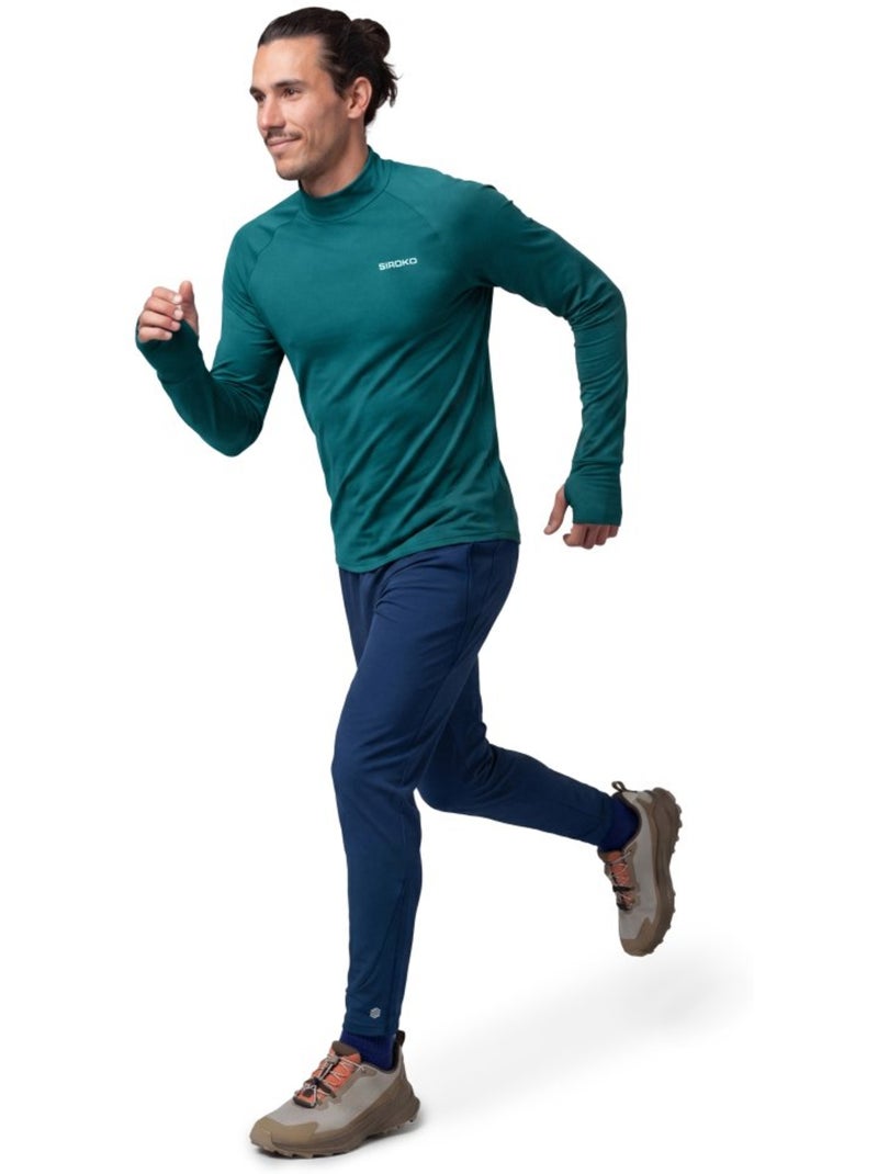 Camiseta interior cuello alto trail running hombre hombre aizkorri Azul - Kiabi