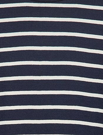 Camiseta interior de cuello alto a rayas
