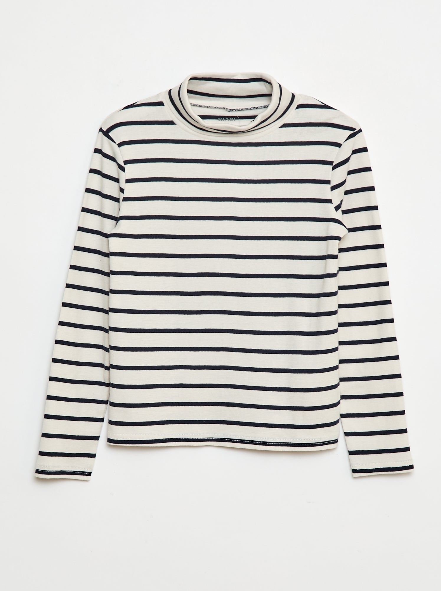 Camiseta interior de cuello alto a rayas