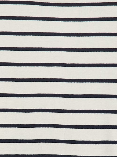 Camiseta interior de cuello alto a rayas - Kiabi