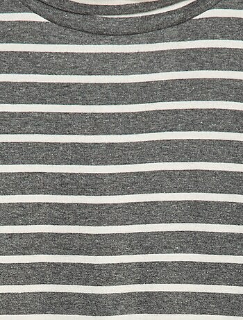 Camiseta interior de cuello alto a rayas