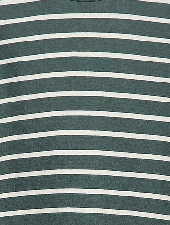 Camiseta interior de cuello alto a rayas