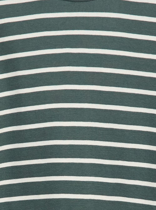 Camiseta interior de cuello alto a rayas - Kiabi