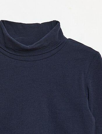 Camiseta interior de cuello alto lisa