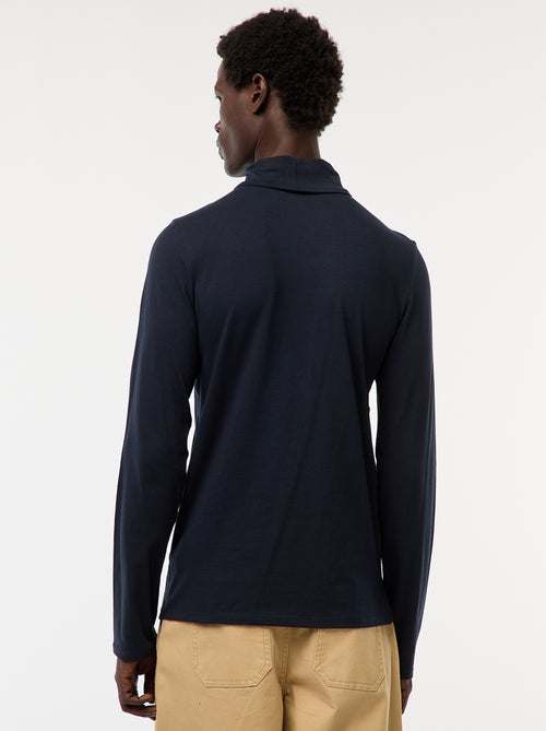 Camiseta interior de cuello alto lisa - Kiabi