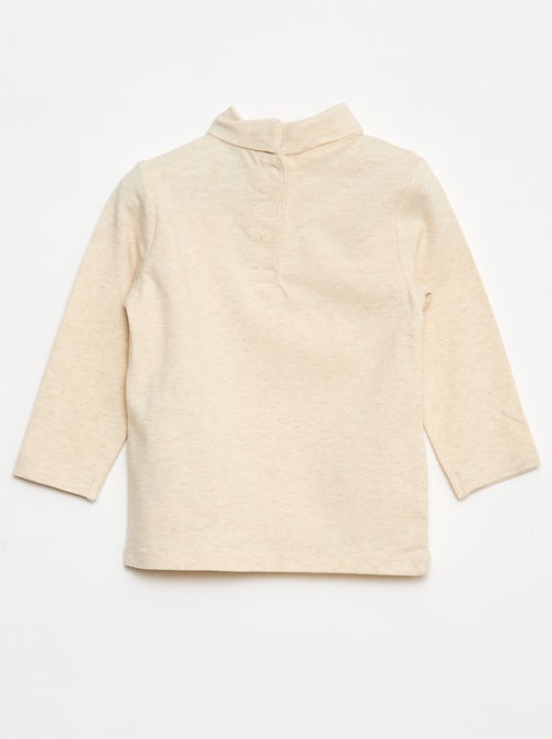 Camiseta interior de cuello alto lisa - Kiabi