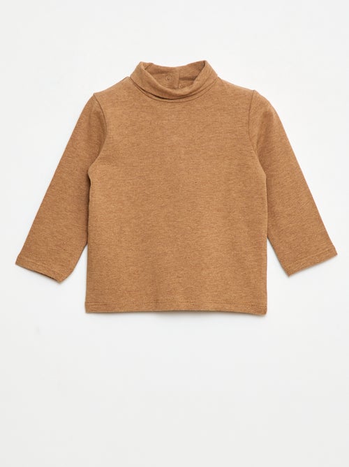 Camiseta interior de cuello alto lisa - Kiabi