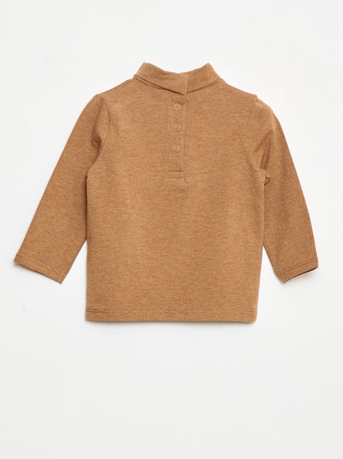 Camiseta interior de cuello alto lisa - Kiabi