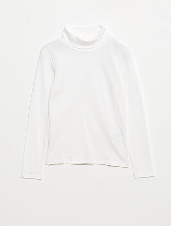 Camiseta interior de cuello alto lisa