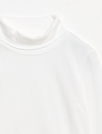 Camiseta interior de cuello alto lisa