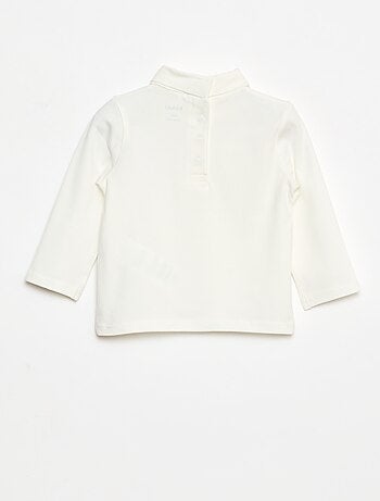 Camiseta interior de cuello alto lisa