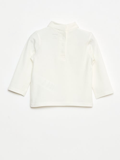 Camiseta interior de cuello alto lisa - Kiabi